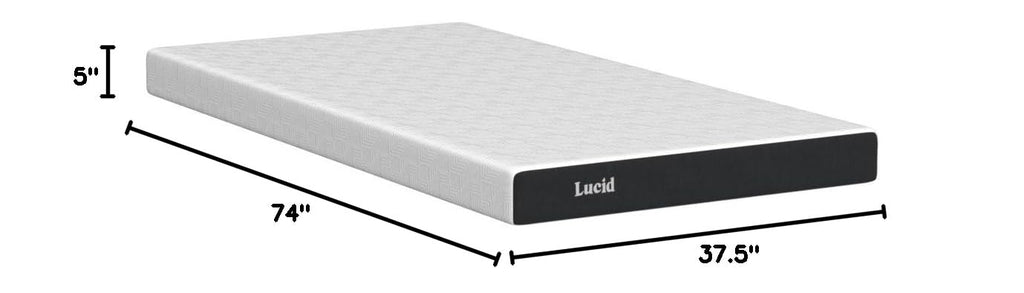 5" Firm Gel Memory Foam Mattress Twin Size B389