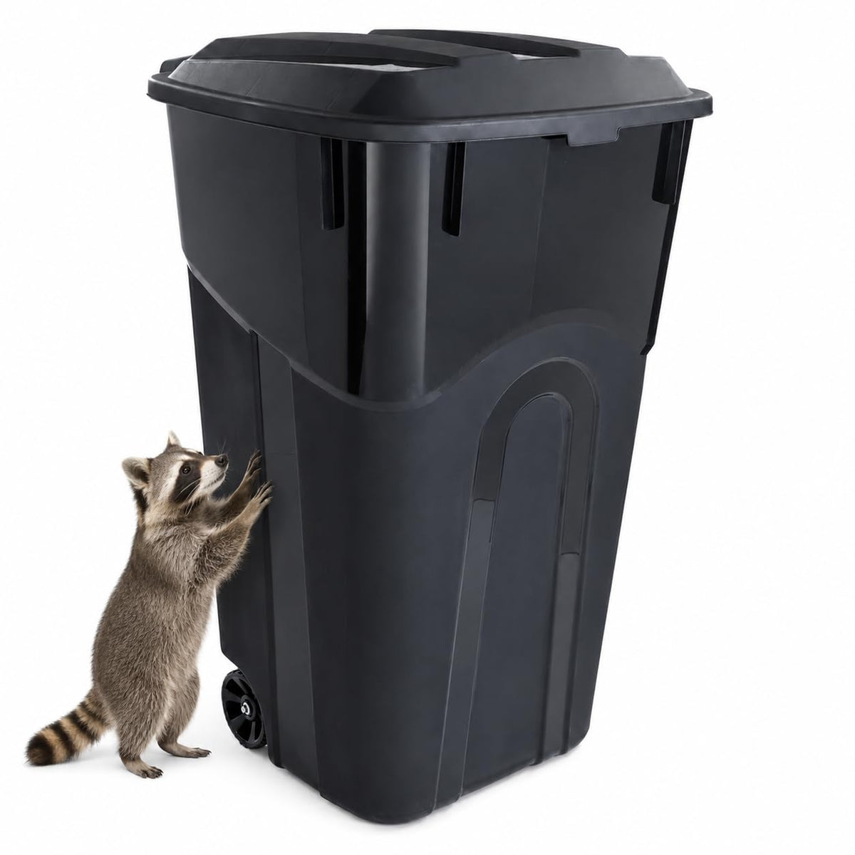 32-Gallon Heavy-Duty Wheeled Trash Can with Click-Lock Lid S1264