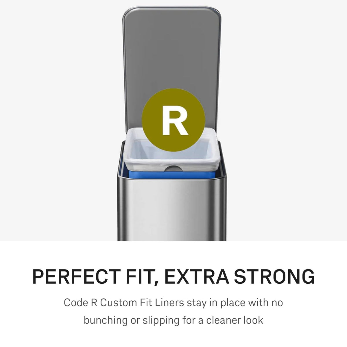 9L Brushed Stainless Steel Slim Step Trash Can C64516