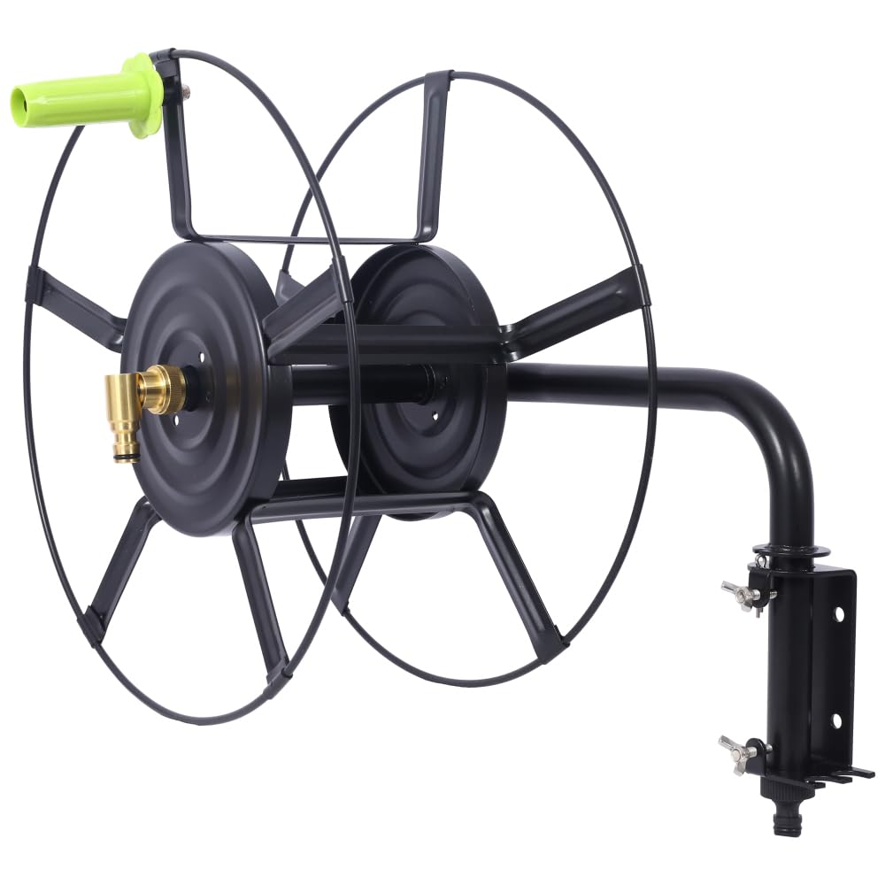 Retractable Wall Mount Hose Reel with 180° Swivel S27667