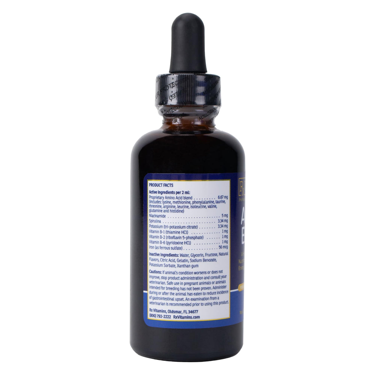 Liquid Pet Supplement with Vitamin B Complex & Iron 2 fl oz D3907