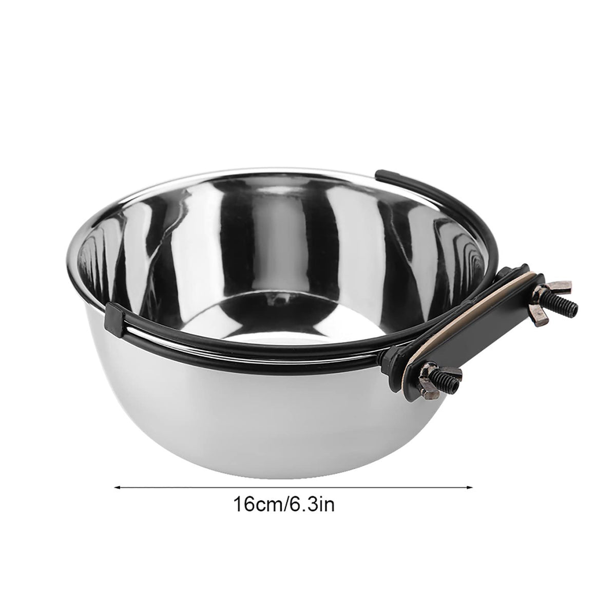 Stainless Steel Hanging Food Water Bowl Feeder Q6010