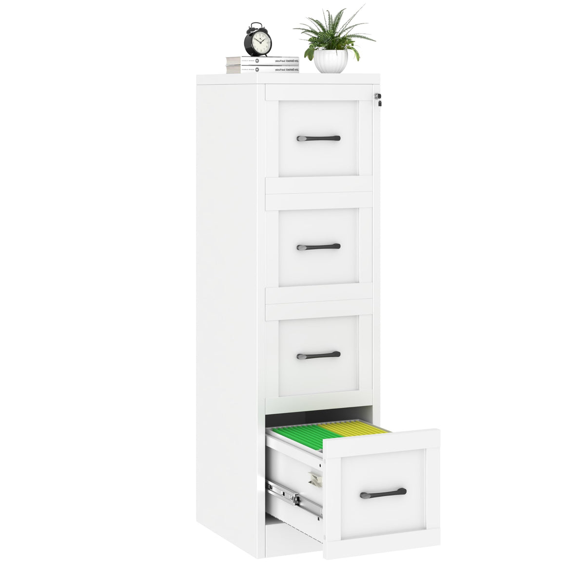 4 Drawer Metal File Cabinet with Lock K847188