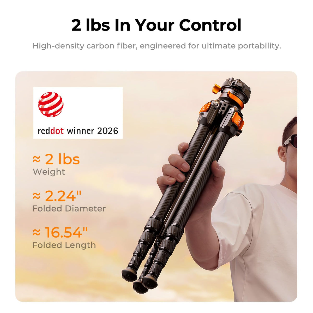 Carbon Fiber Travel Tripod Z176598