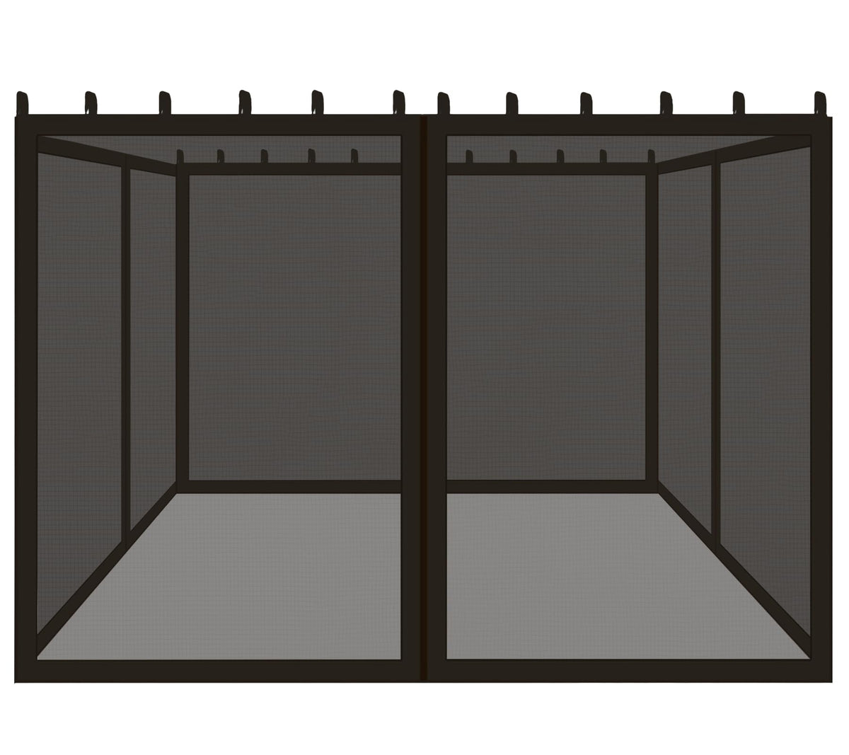 Black 10x10 FT Mosquito Netting Replacement P466