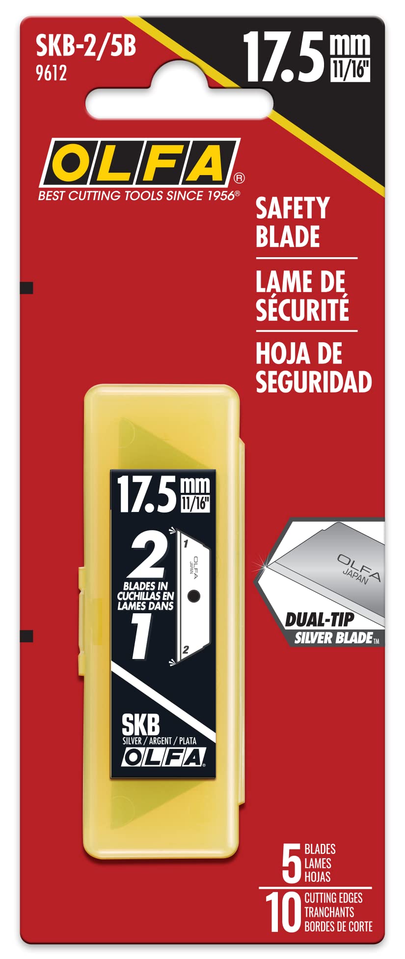 Carbon Steel Safety Knife Blades, 5 Blades V4733