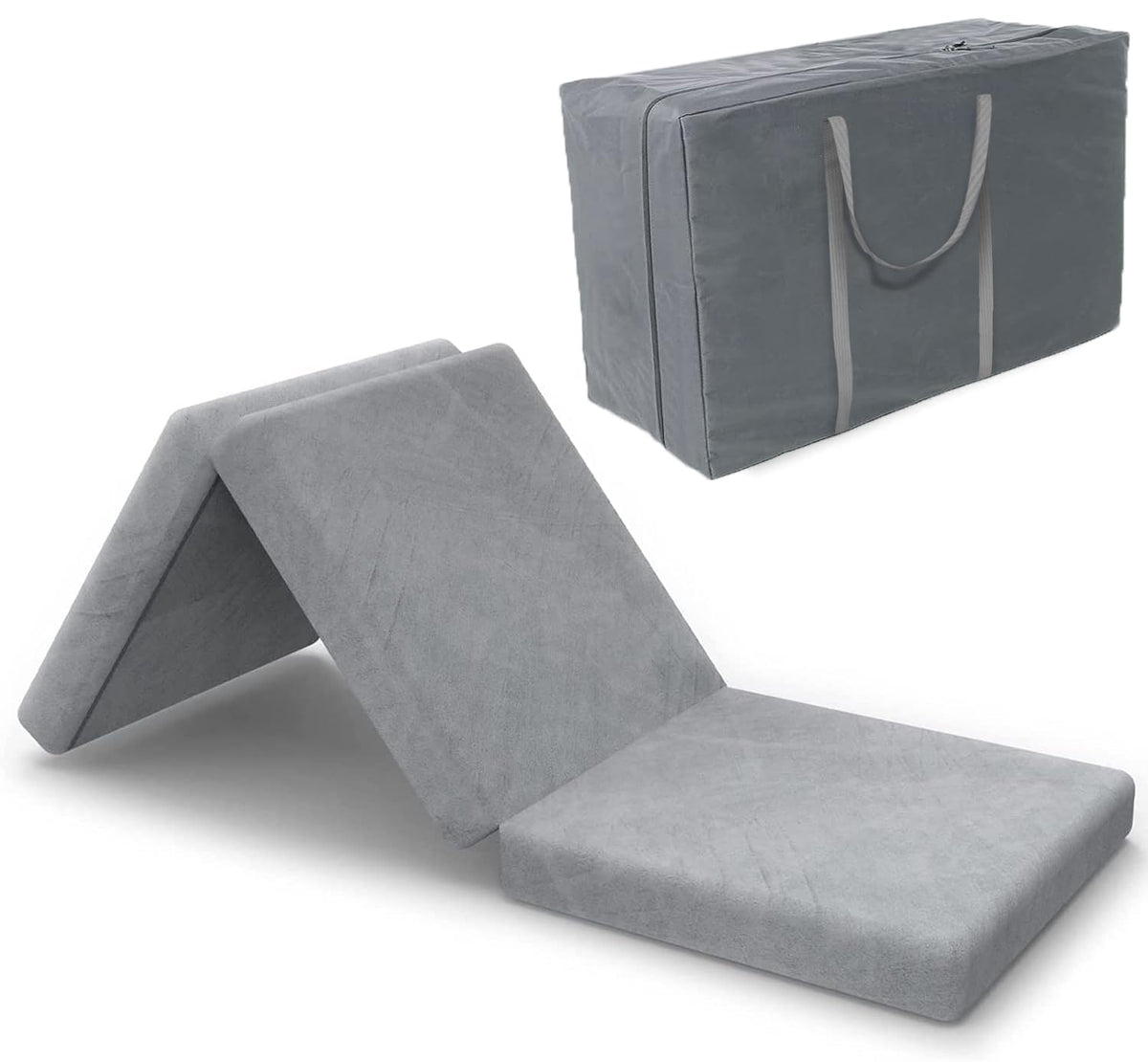 3.95" Full Memory Foam Folding Topper with Storage Bag Q561834
