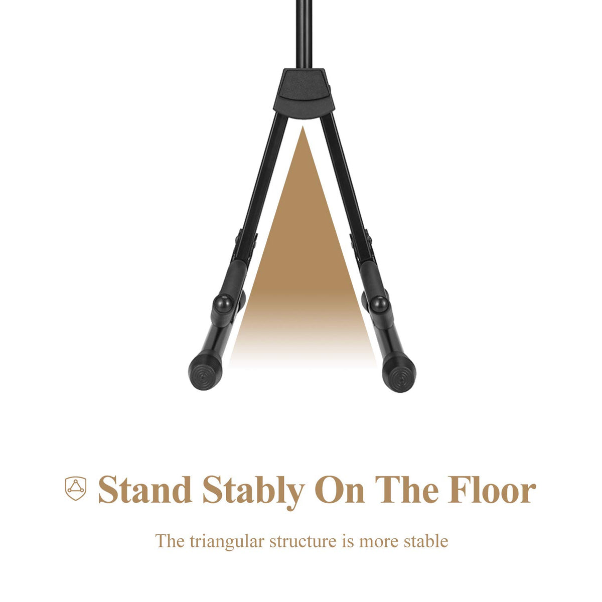 Violin Stand with Bows, Portable and Adjustable Holder Black W10859