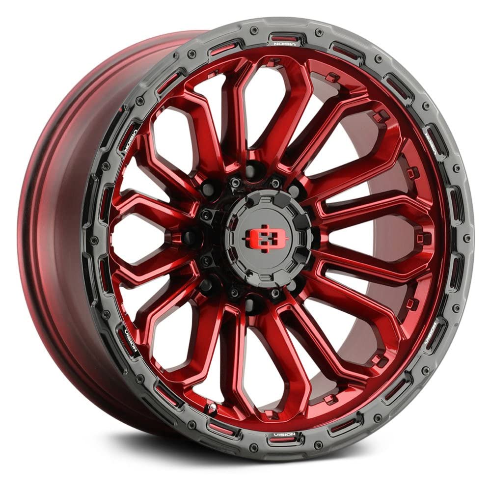 20x10 8x170 Red Wheel Rim X5904