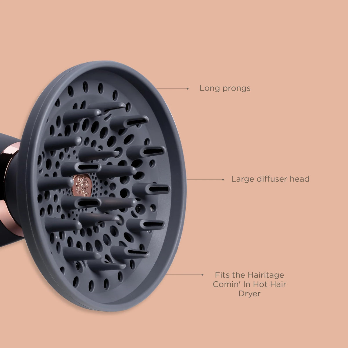 Ionic Hair Blow Dryer & Diffuser 1875 Watts 3 Heat Settings T5346