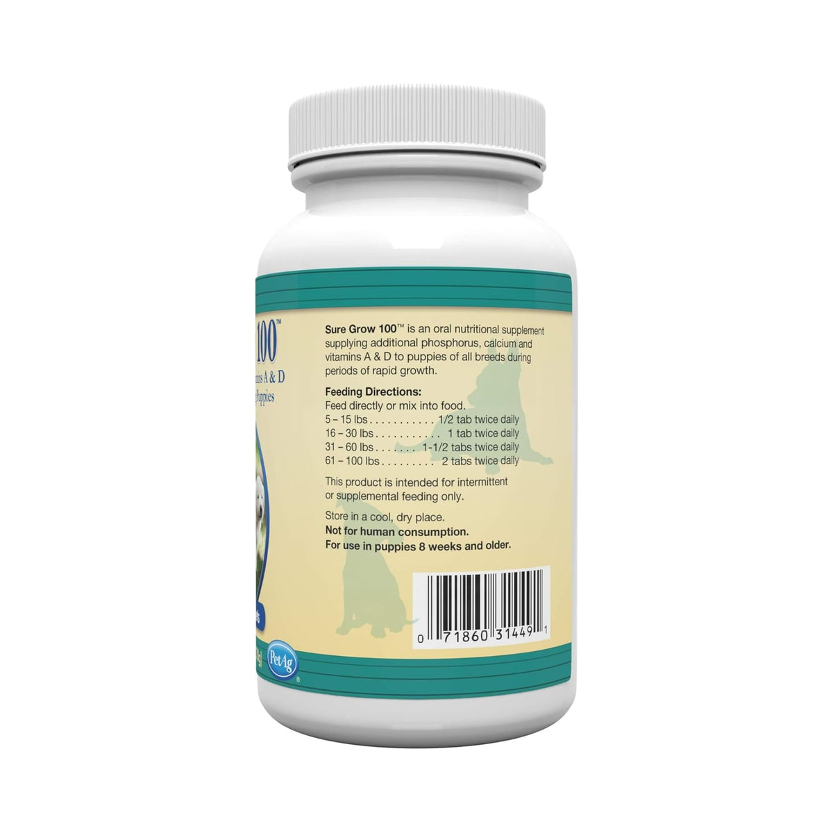 100 Chewable Tablets with Calcium, Phosphorus, and Vitamins A & D U2475