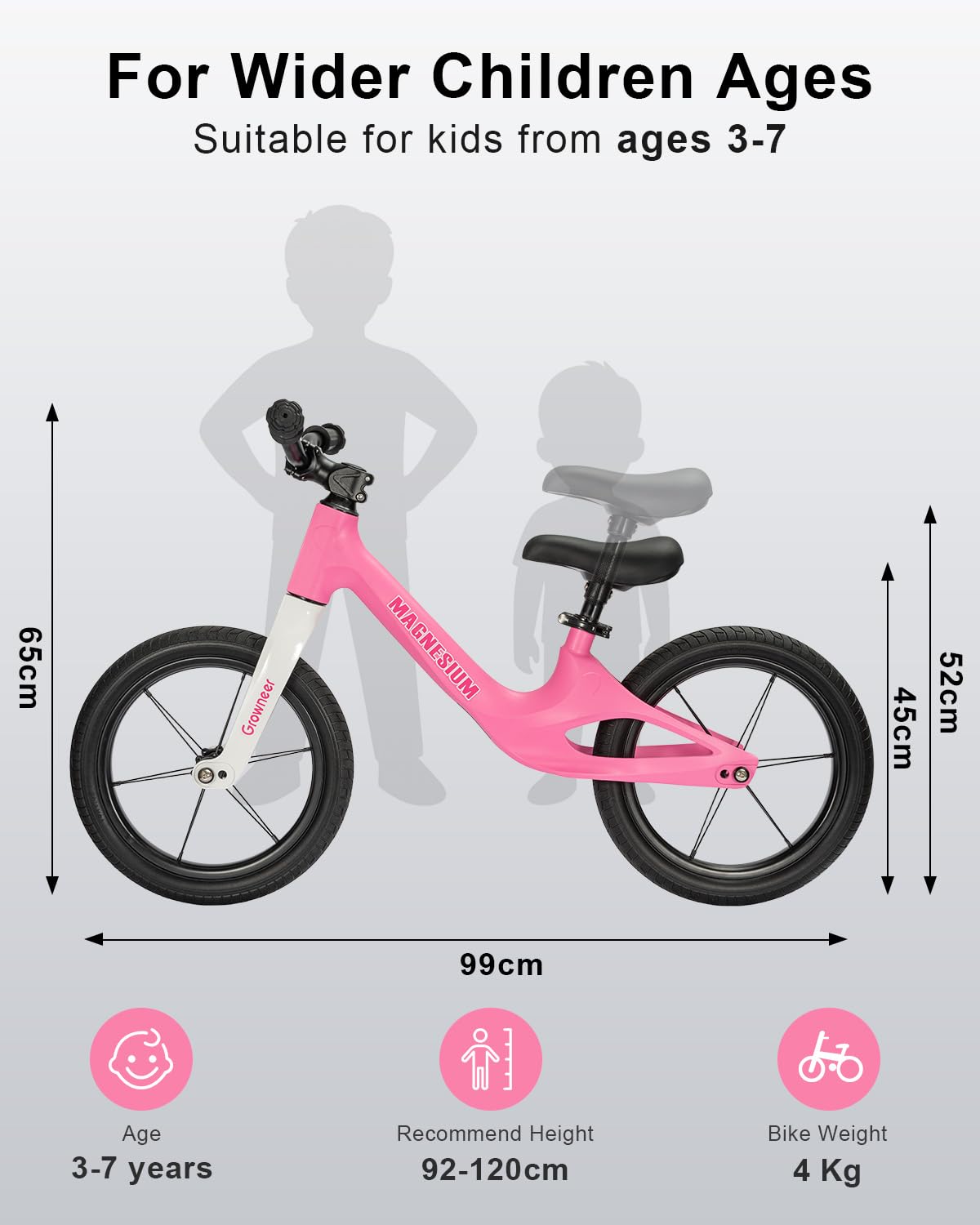 14 Inch Kids Balance Bike with Magnesium Alloy Frame Q8183