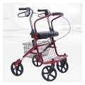 Upright Folding Rollator Walker with Seat F49549