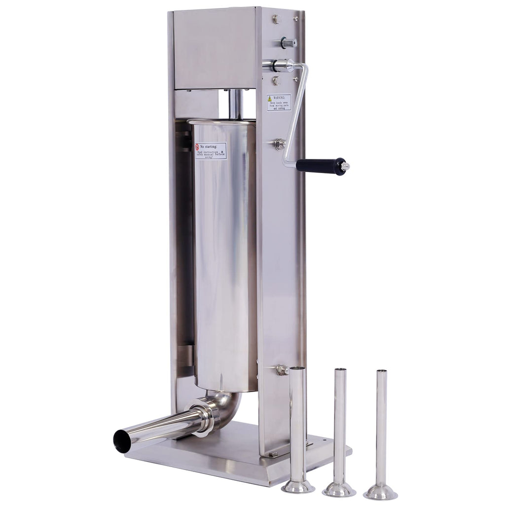 Stainless Steel 15LB Dual Speed Vertical Manual Sausage Stuffer H64433