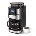10-Cup Drip Coffee Maker with Built-In Burr Grinder O729