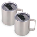 14oz Insulated Stainless Steel Coffee Mug with Lid 2 Pack I4657