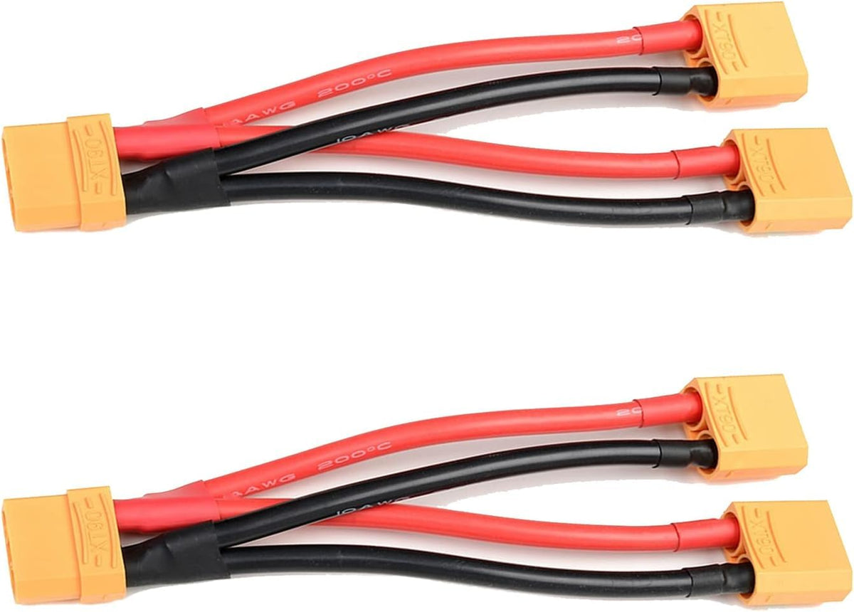 2-Pack XT90 Parallel Battery Connector Cable 12AWG S439