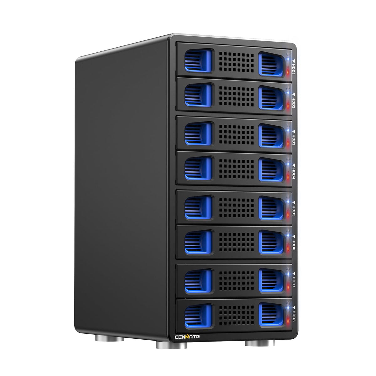 Aluminum 8 Bay Hard Drive Enclosure with Cooling Fan J72253