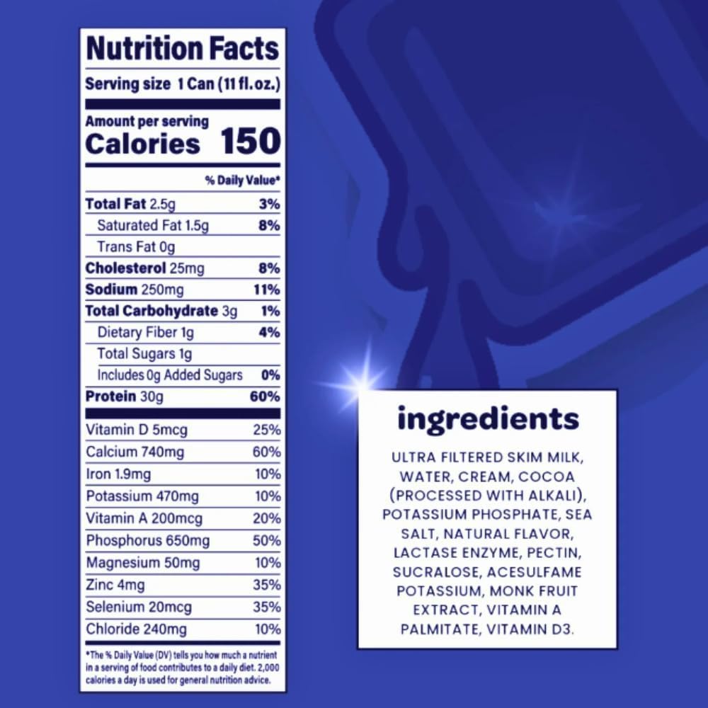 12 Pack Protein Milk Shake, Chocolate & Strawberry, 30g Protein, 11 Fl Oz V229837
