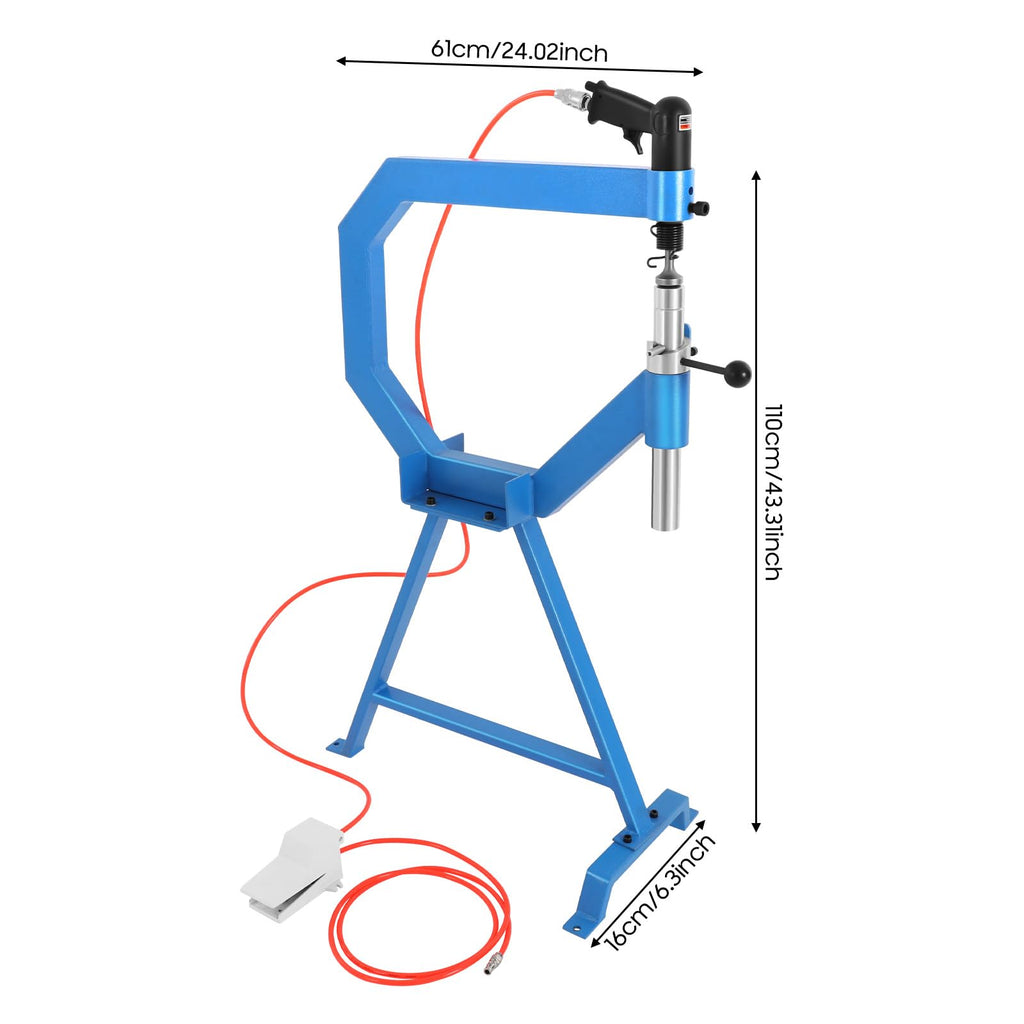 Pneumatic Planishing Hammer with Foot Pedal & Steel Stand R8164