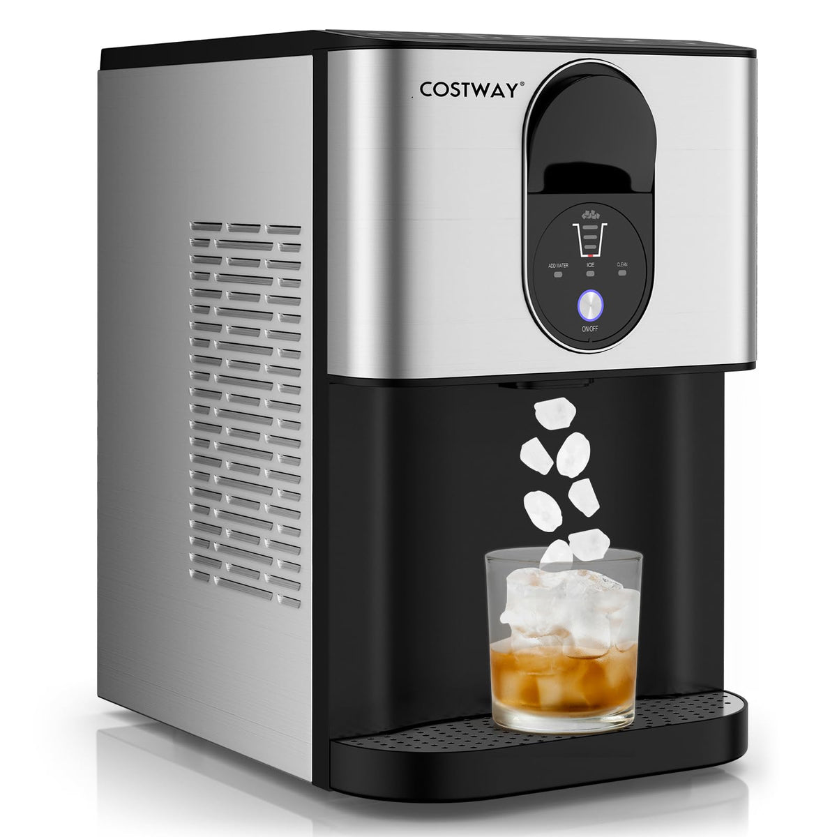 Self Dispensing Nugget Ice Maker Countertop 56Lbs/24H F28092