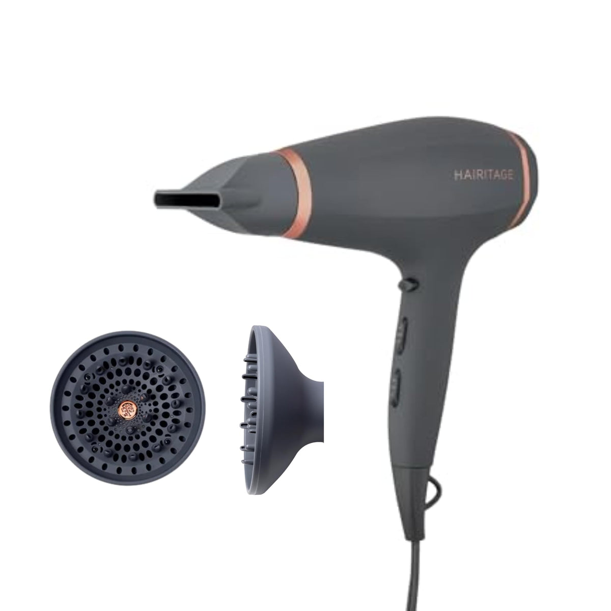 Ionic Hair Blow Dryer & Diffuser 1875 Watts 3 Heat Settings T5346