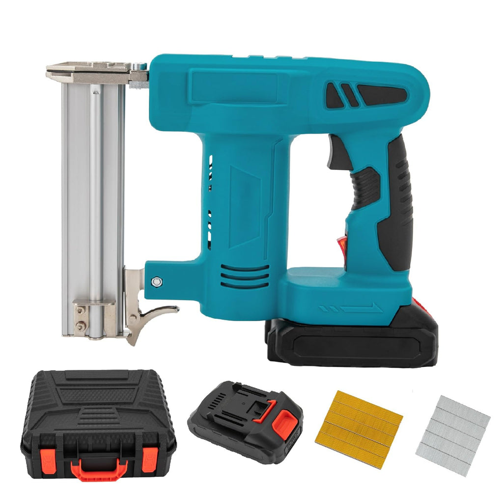 Cordless Battery Powered Brad Nailer Kit with Carrying Case X449189