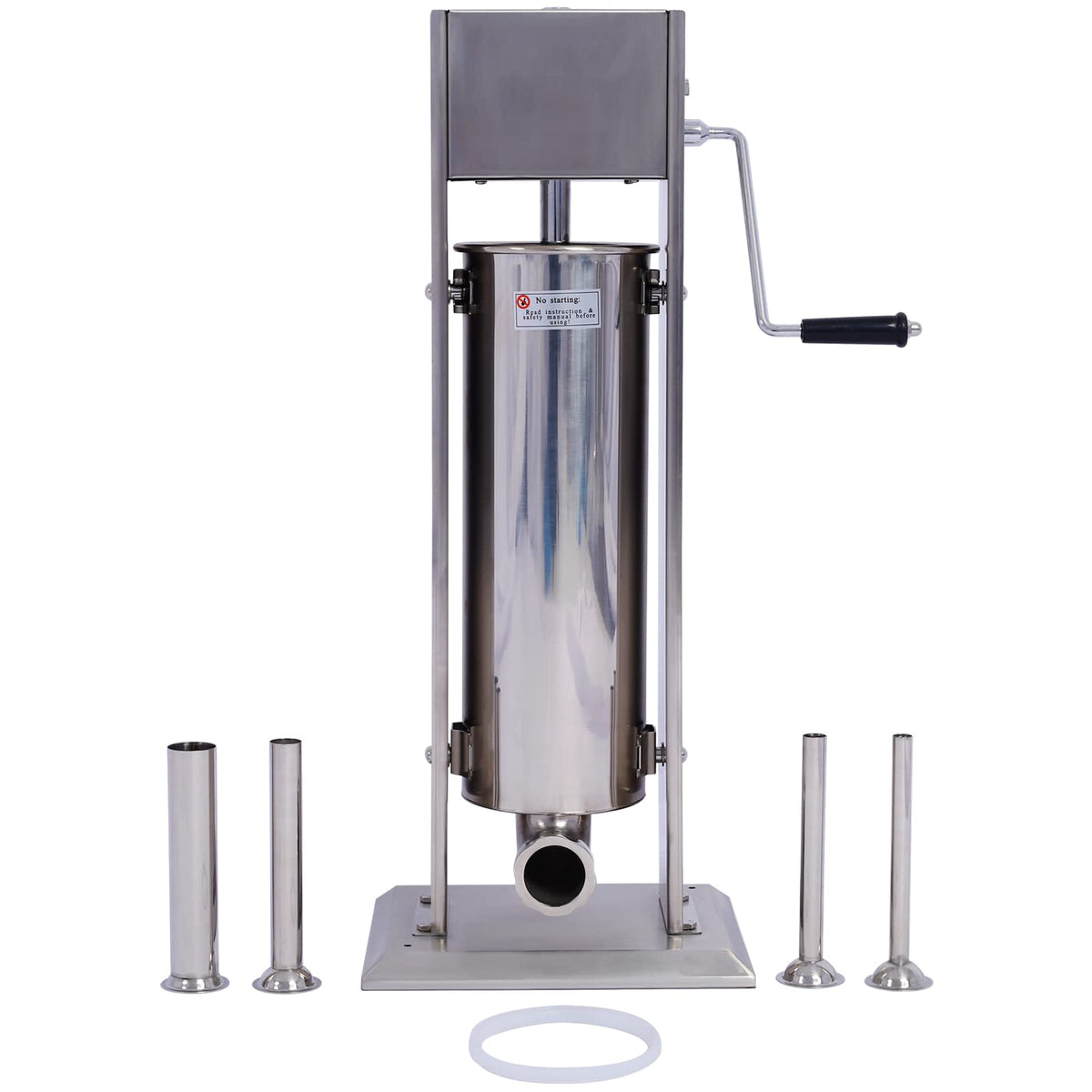 Stainless Steel 15LB Dual Speed Vertical Manual Sausage Stuffer H64433