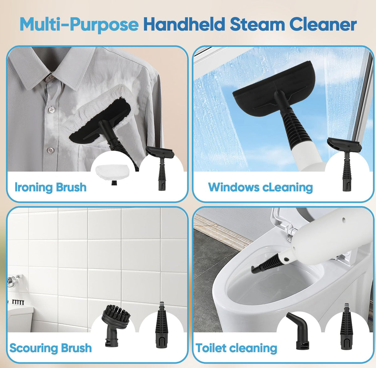 Multi-Functional Steam Mop with 2 Steam Level F4417
