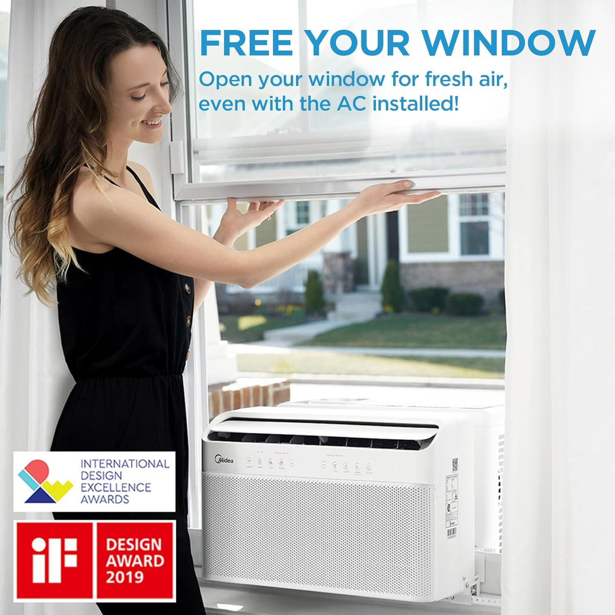 12,000 BTU U-Shaped Smart Inverter Window Air Conditioner W51175