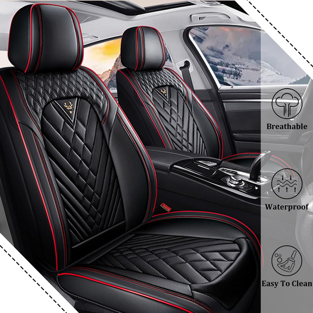 Waterproof Nappa Leather Full Set Car Seat Covers O97788