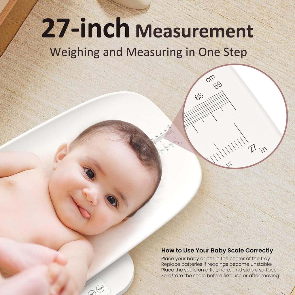 White Digital Baby Scale & Pet Scale F355