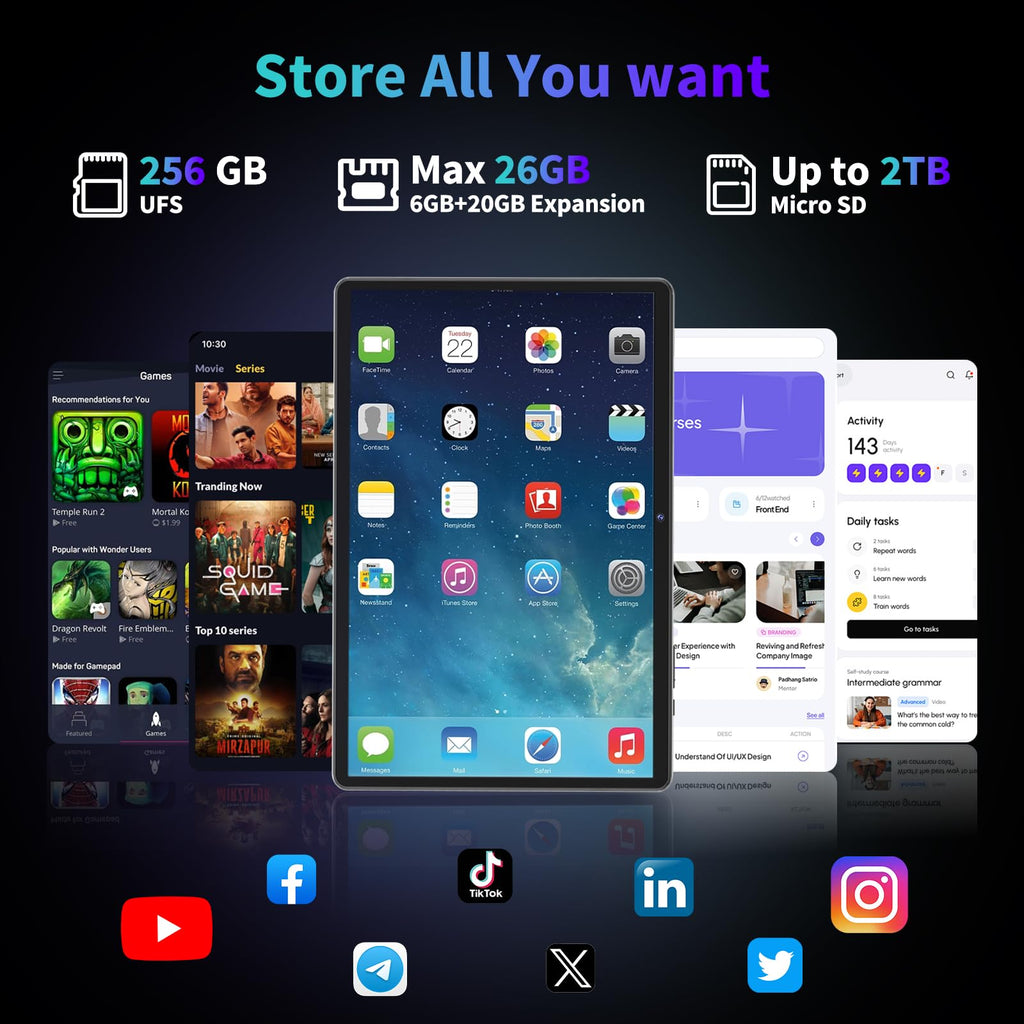 10 inch Android Tablet with Keyboard A623183