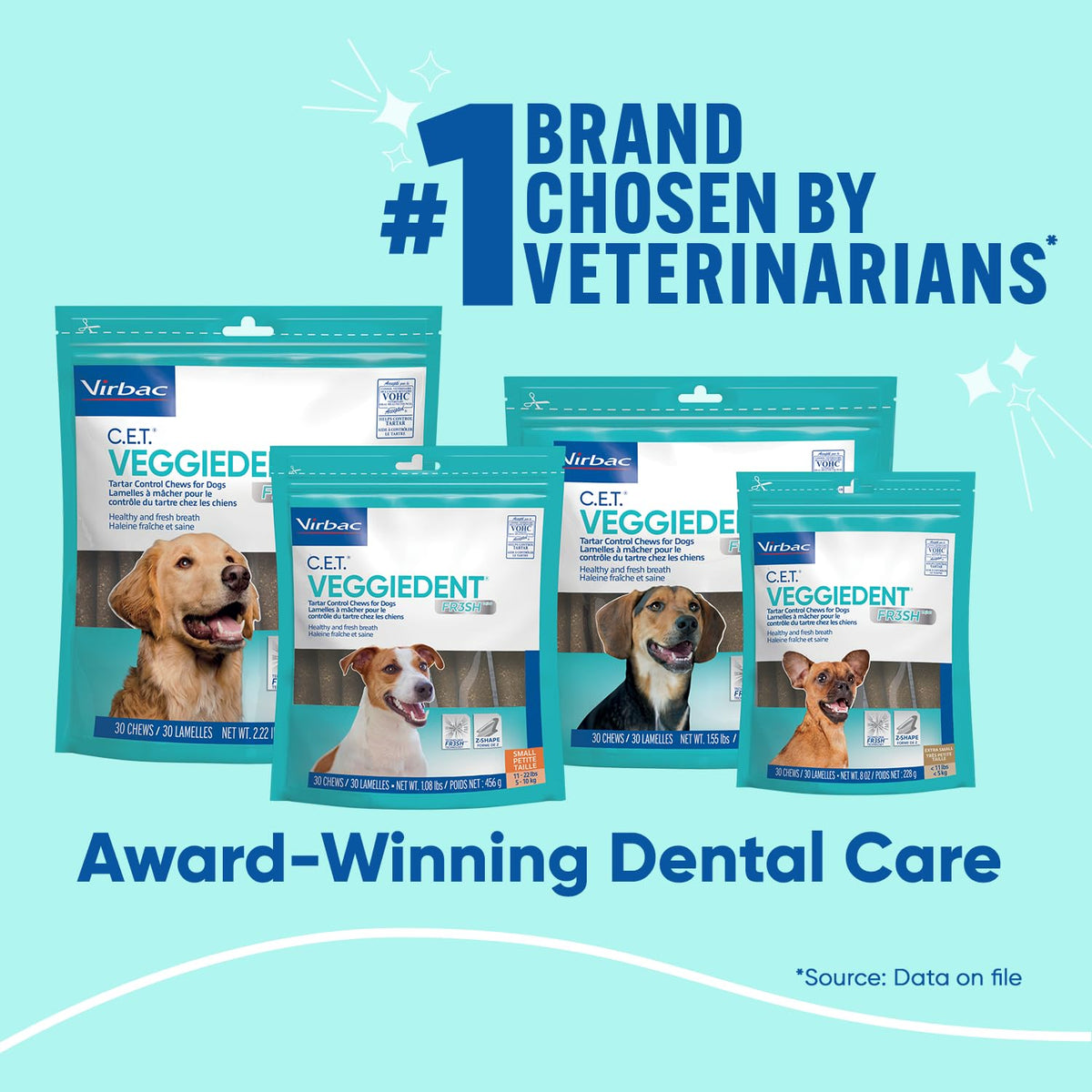 Plaque and Tartar Control Chews for Dogs, Medium V186822