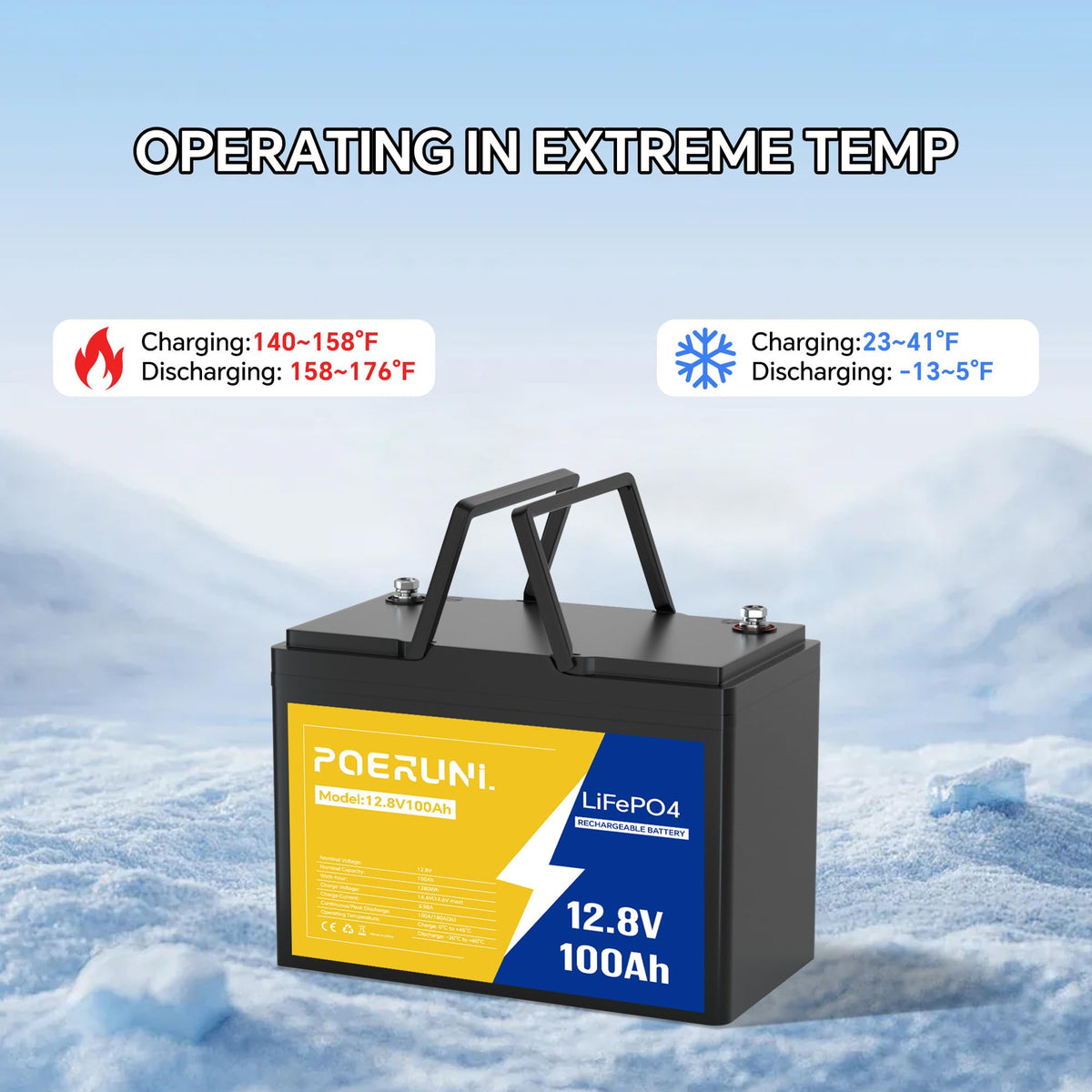 12V 100Ah LiFePO4 Battery N637