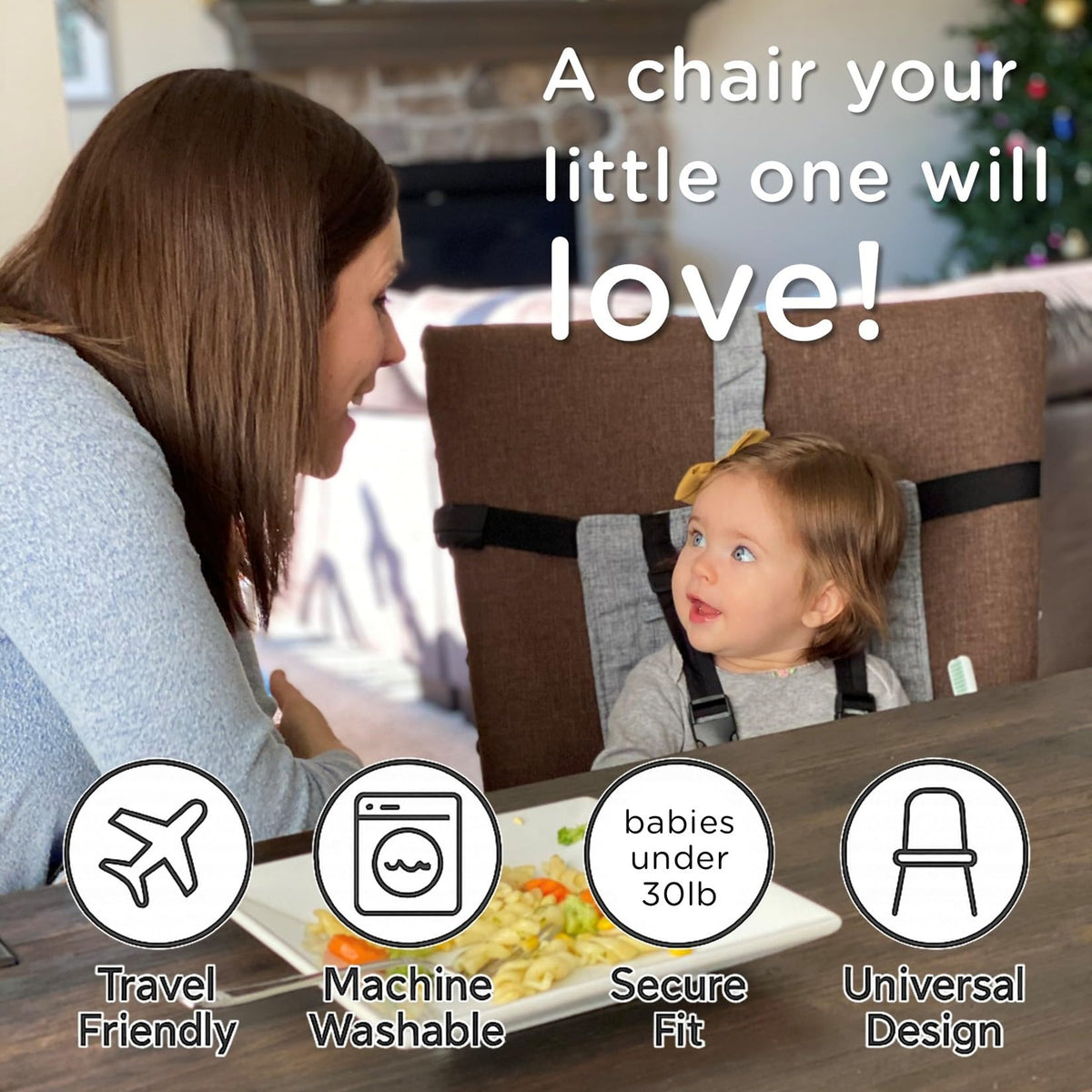Compact Travel High Chair Portable Baby Harness Seat J23971