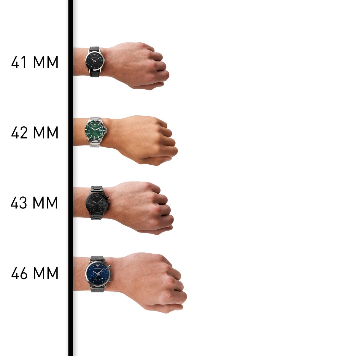 Men's Automatic Chronograph Watch with Stainless Steel or Leather Band M307