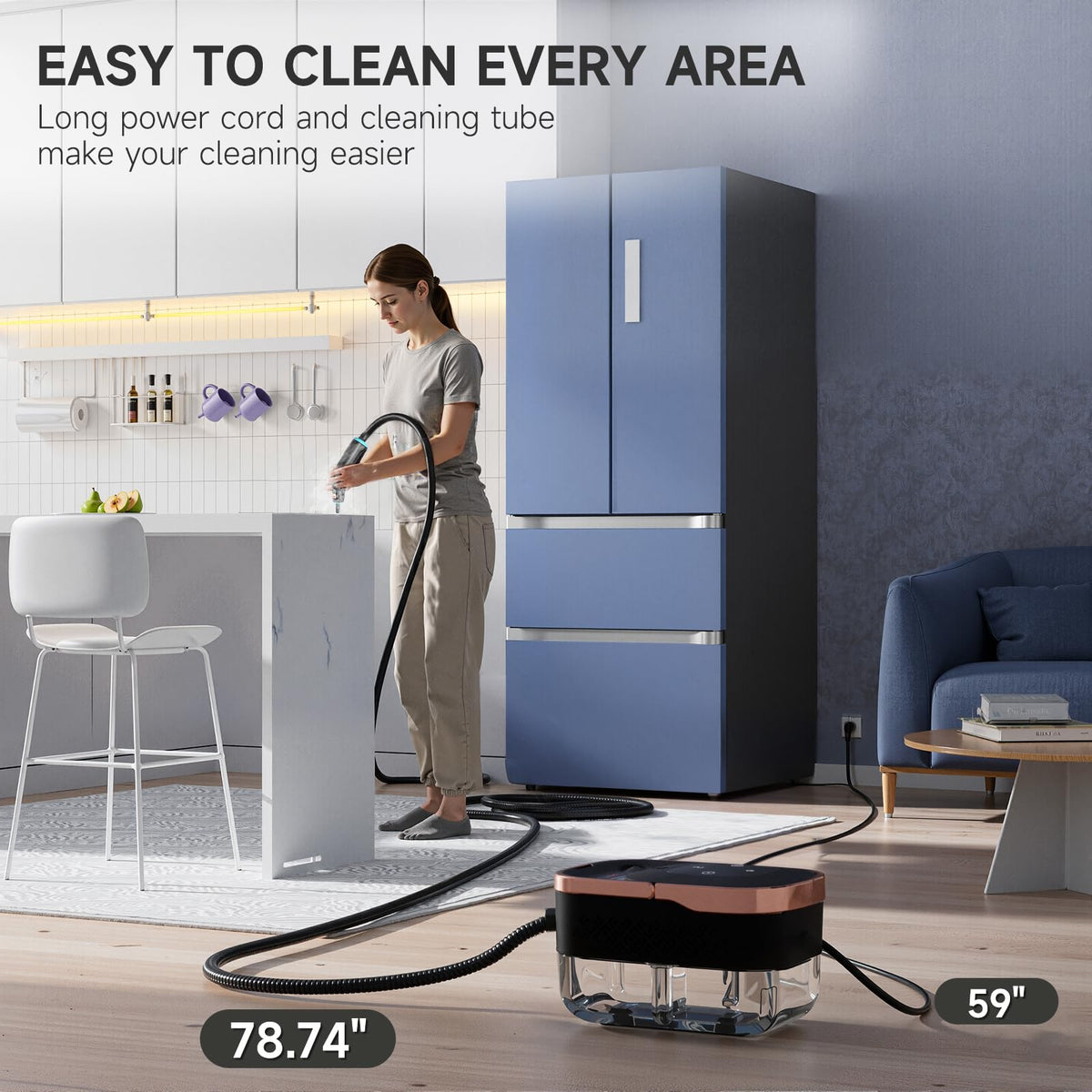 Steam Cleaner with Replacement Heads Z4357
