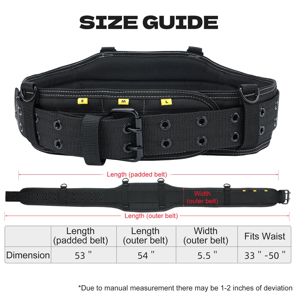 Tool Belt with Suspenders 32 Pockets 34"-48" Waist P214652
