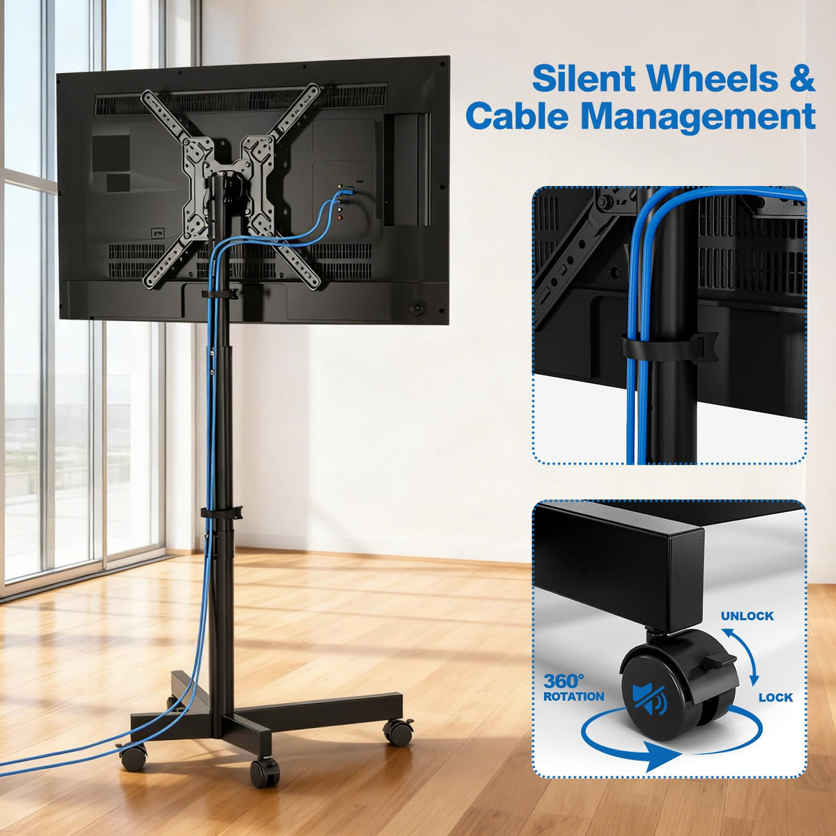 Mobile TV Cart for 13-55 inch TVs B564474