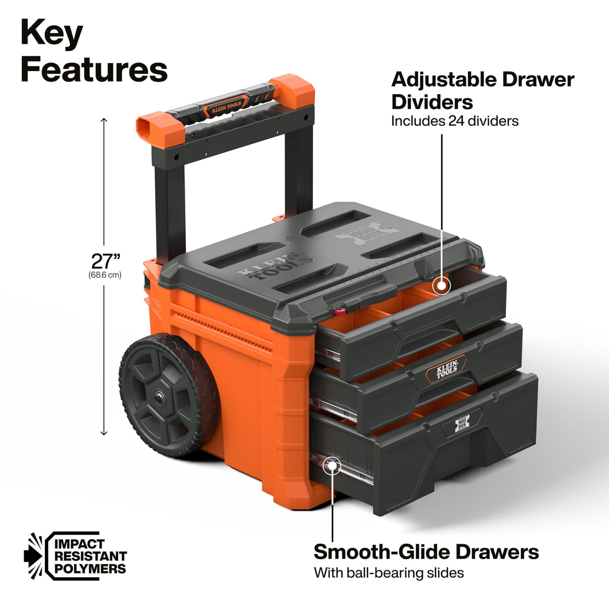Three Drawer Rolling Toolbox H937425