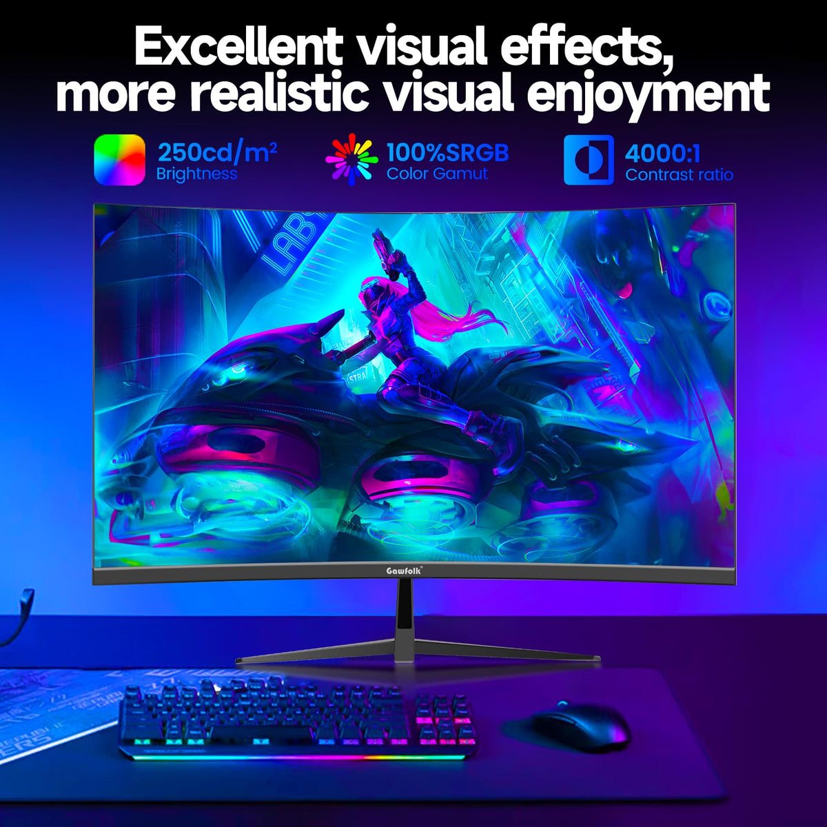 32 inch Curved Gaming Monitor 165HZ W8846
