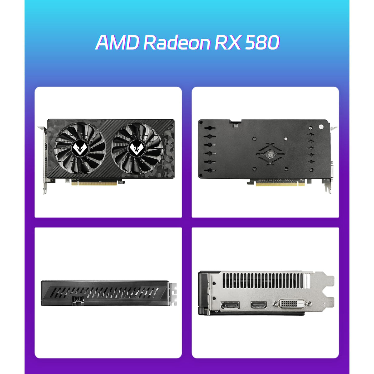 Radeon RX 580 8GB GDDR5 Gaming Graphics Card K299651