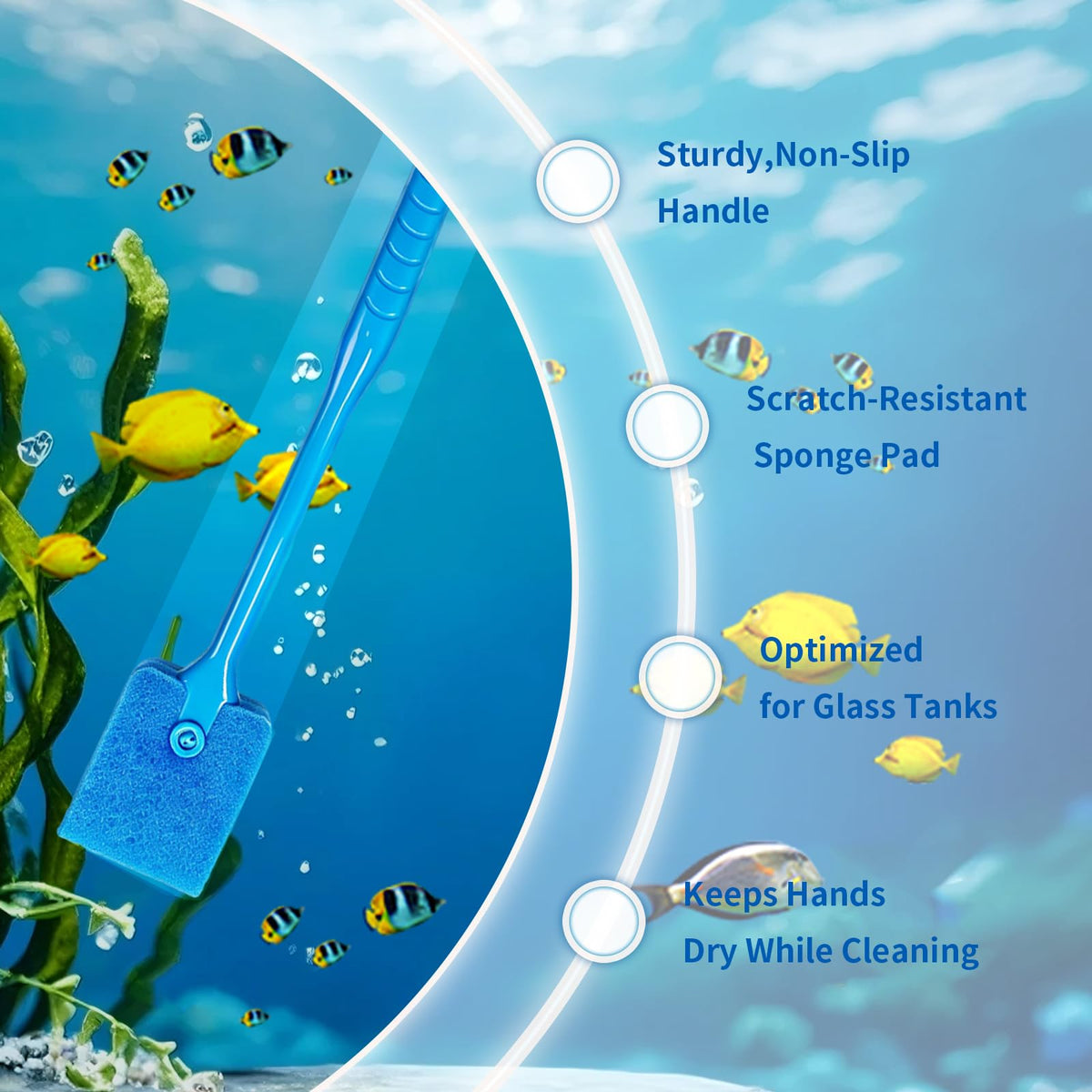 Double Sided Aquarium Cleaning Brush I239457