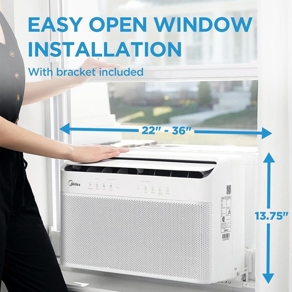 12,000 BTU U-Shaped Smart Inverter Window Air Conditioner W51175