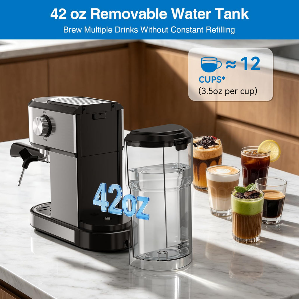 20 Bar Espresso Machine with Milk Frother V834304