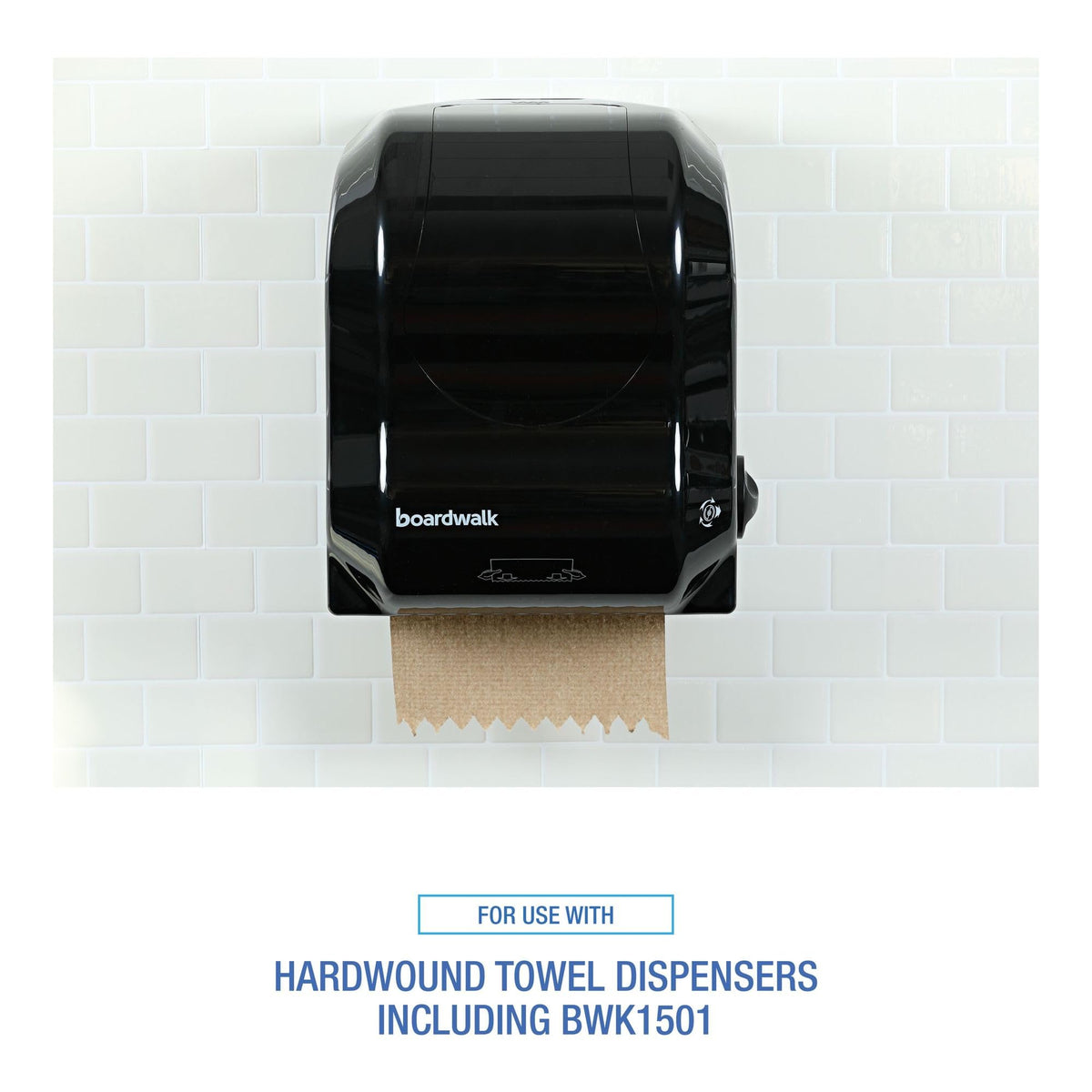 Hardwound Paper Towels, 6 Rolls, 1-Ply, 8" x 800 ft, Natural E999