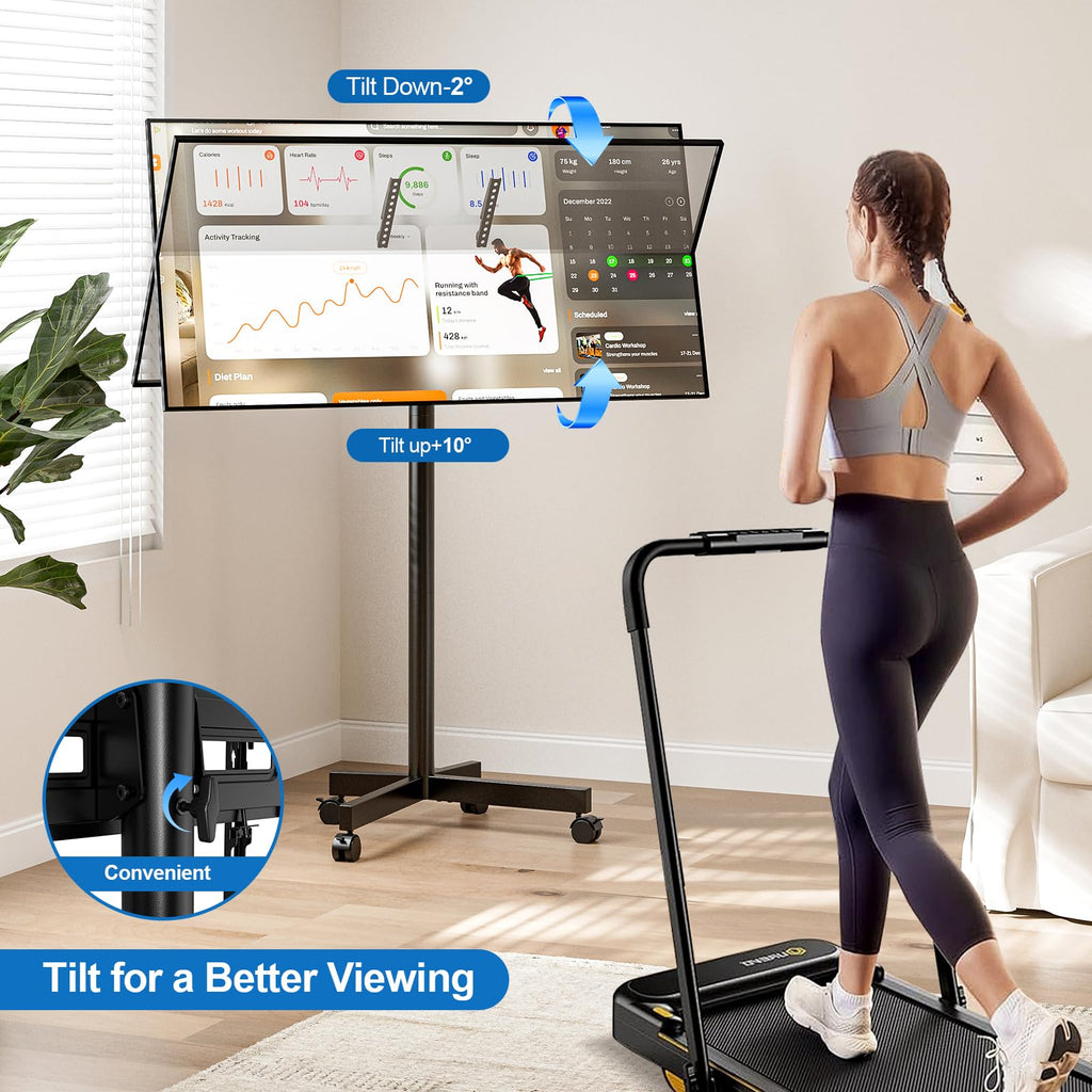 Mobile TV Cart Rolling TV Stand for 23-65 Inch TVs I180547
