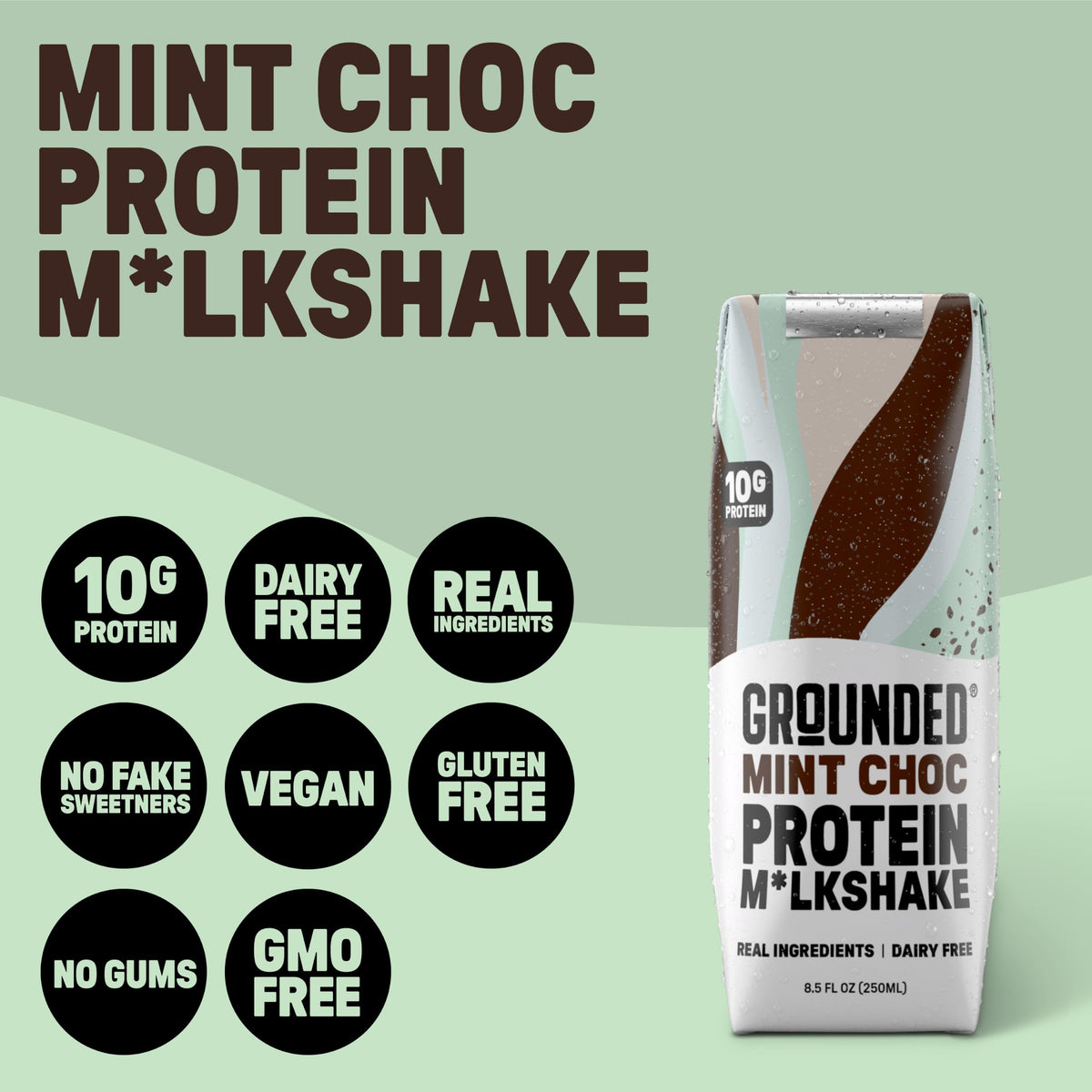 Mint Chocolate Milk, Dairy Free, 10g Protein, 8.5 fl oz, 12 Pack X861