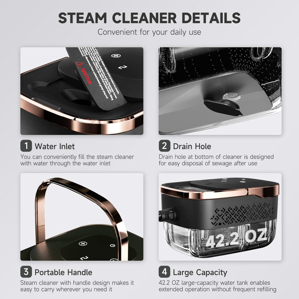 Steam Cleaner with Replacement Heads Z4357